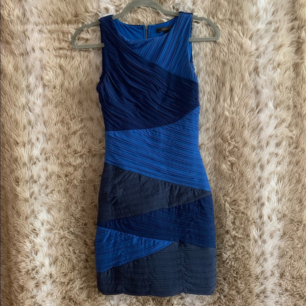 BCBGMAXAZRIA Women's "Debra" Colorblock Bodycon Dress